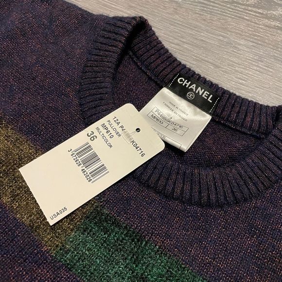 Chanel 12 A Fall Runway Ready to Wear Collection Wool Blend Pullover Sweater NWT - Picture 7 of 10